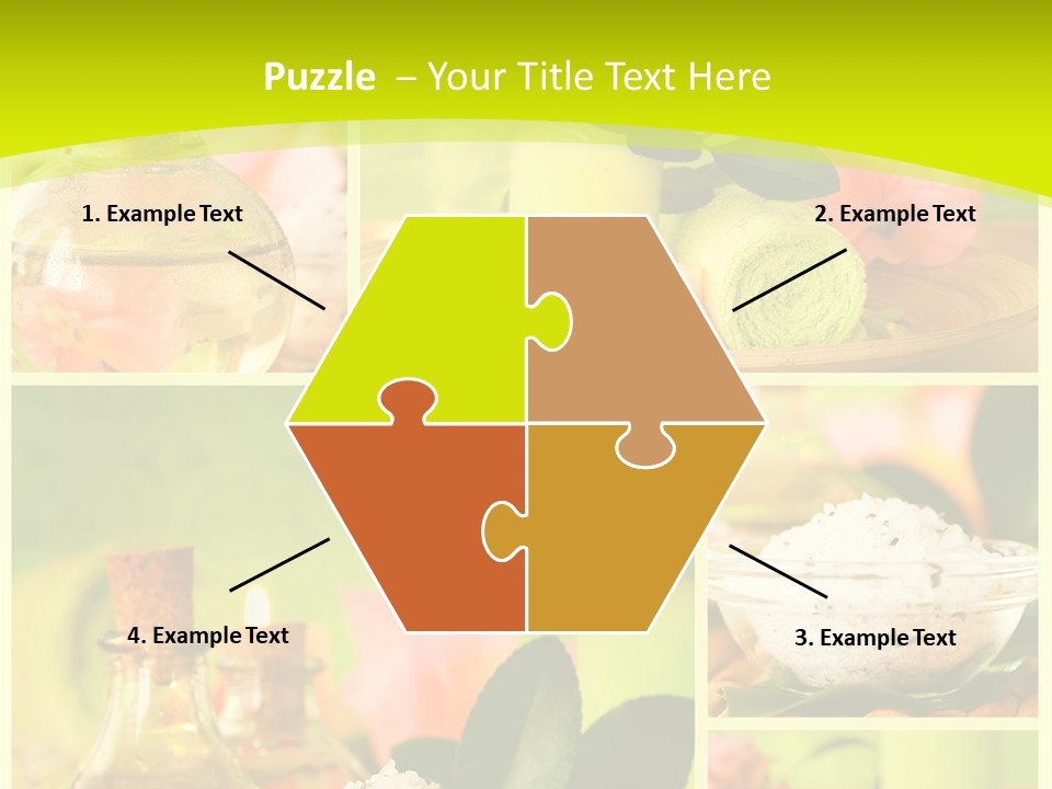 Collage Towel Herb PowerPoint Template