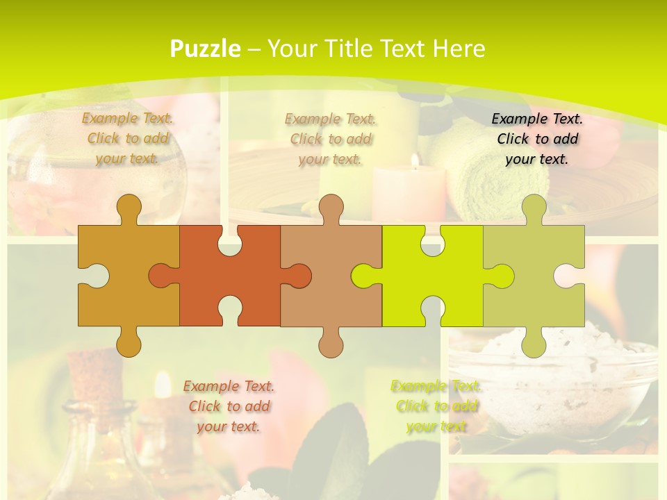 Collage Towel Herb PowerPoint Template