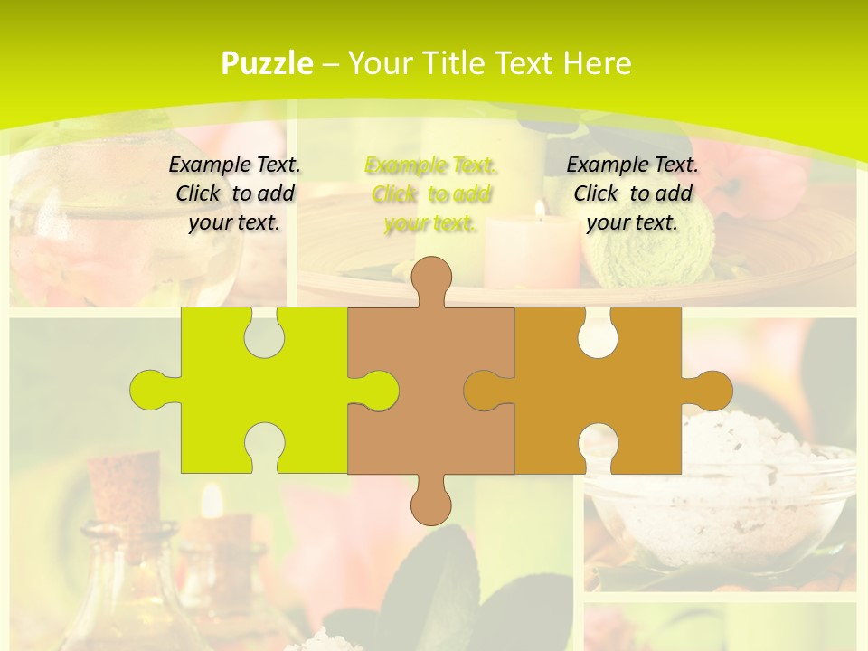 Collage Towel Herb PowerPoint Template