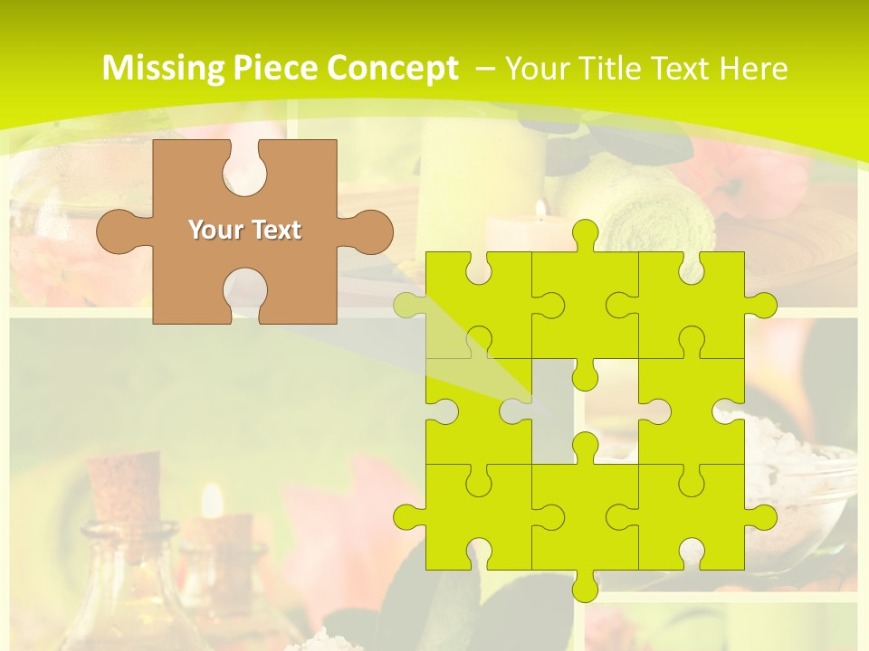 Collage Towel Herb PowerPoint Template