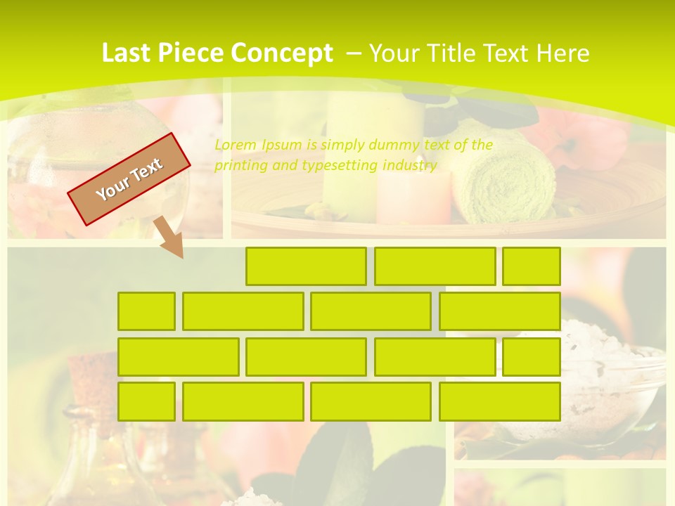 Collage Towel Herb PowerPoint Template