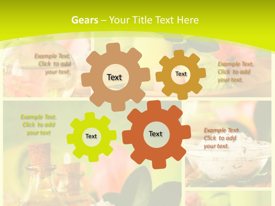 Collage Towel Herb PowerPoint Template