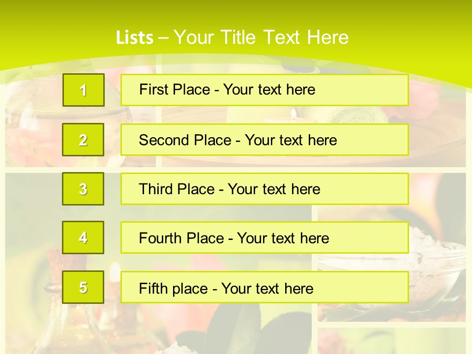 Collage Towel Herb PowerPoint Template