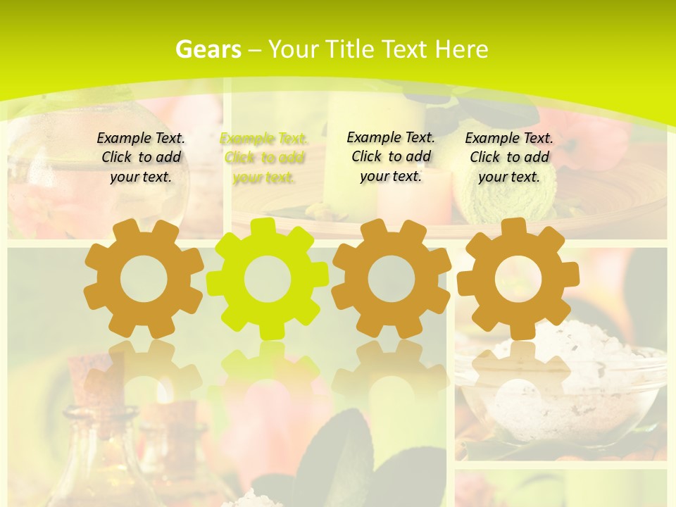 Collage Towel Herb PowerPoint Template