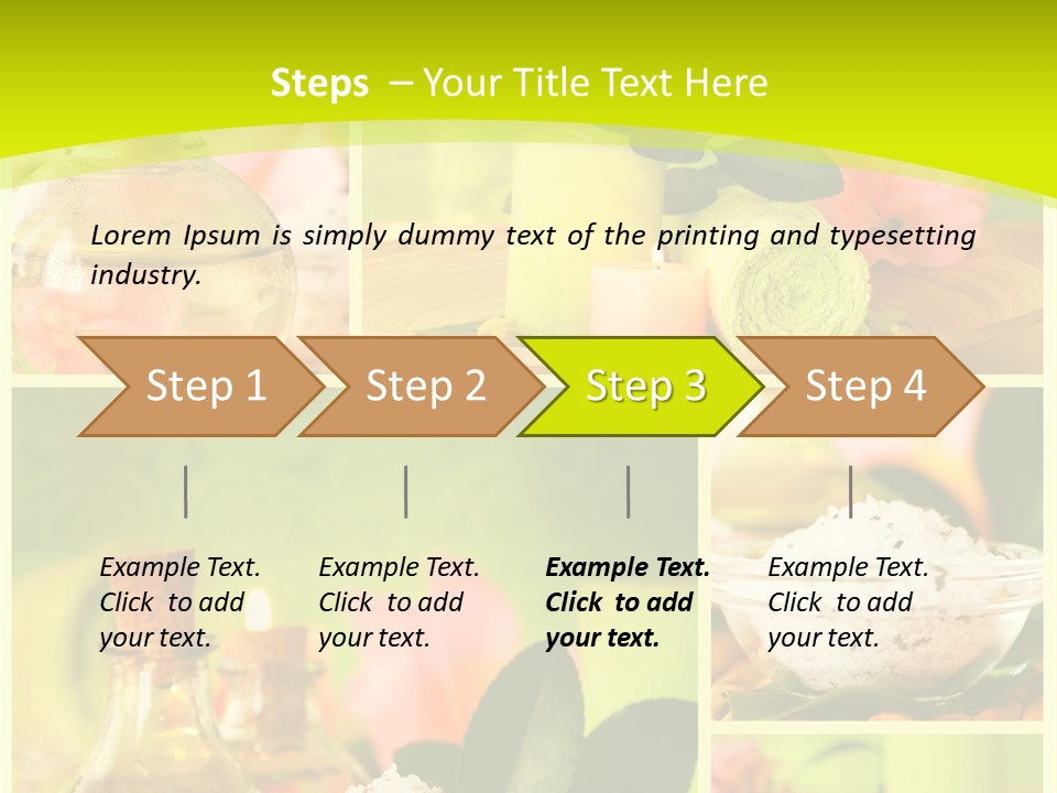 Collage Towel Herb PowerPoint Template