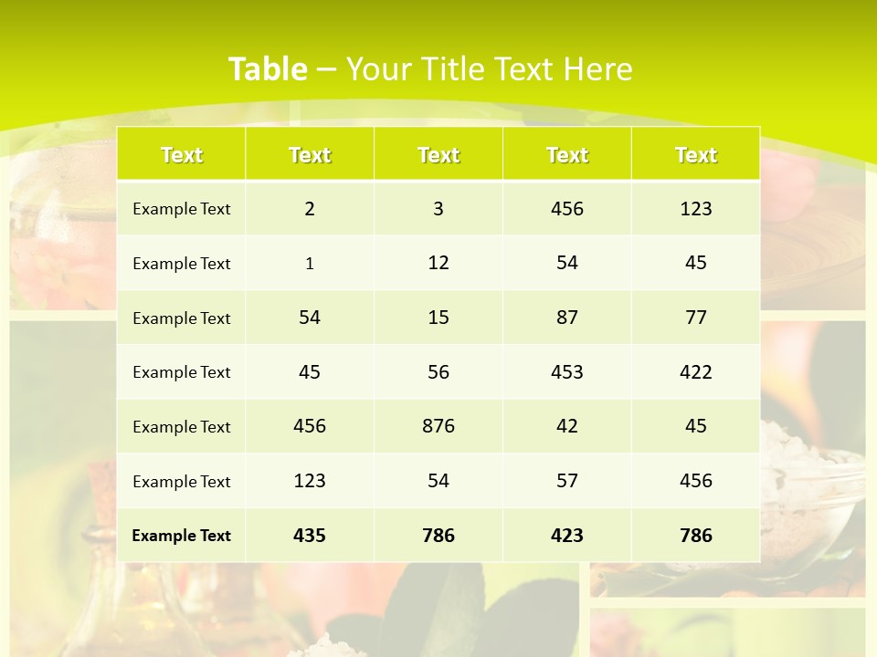 Collage Towel Herb PowerPoint Template