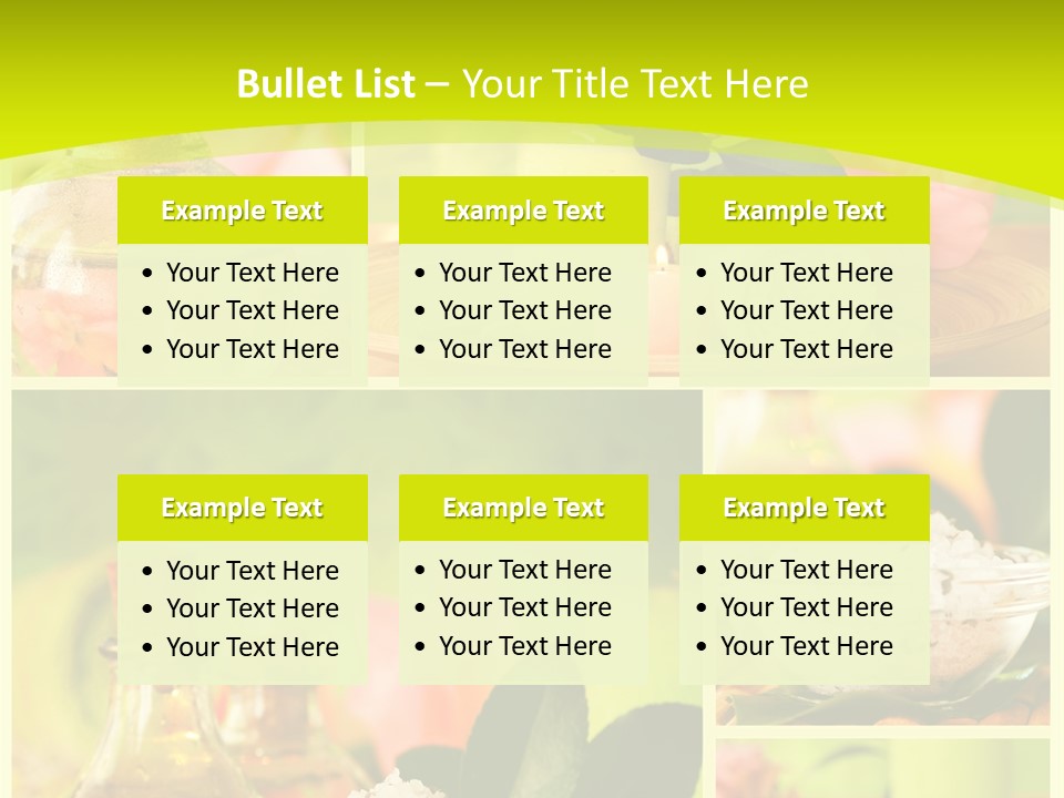 Collage Towel Herb PowerPoint Template