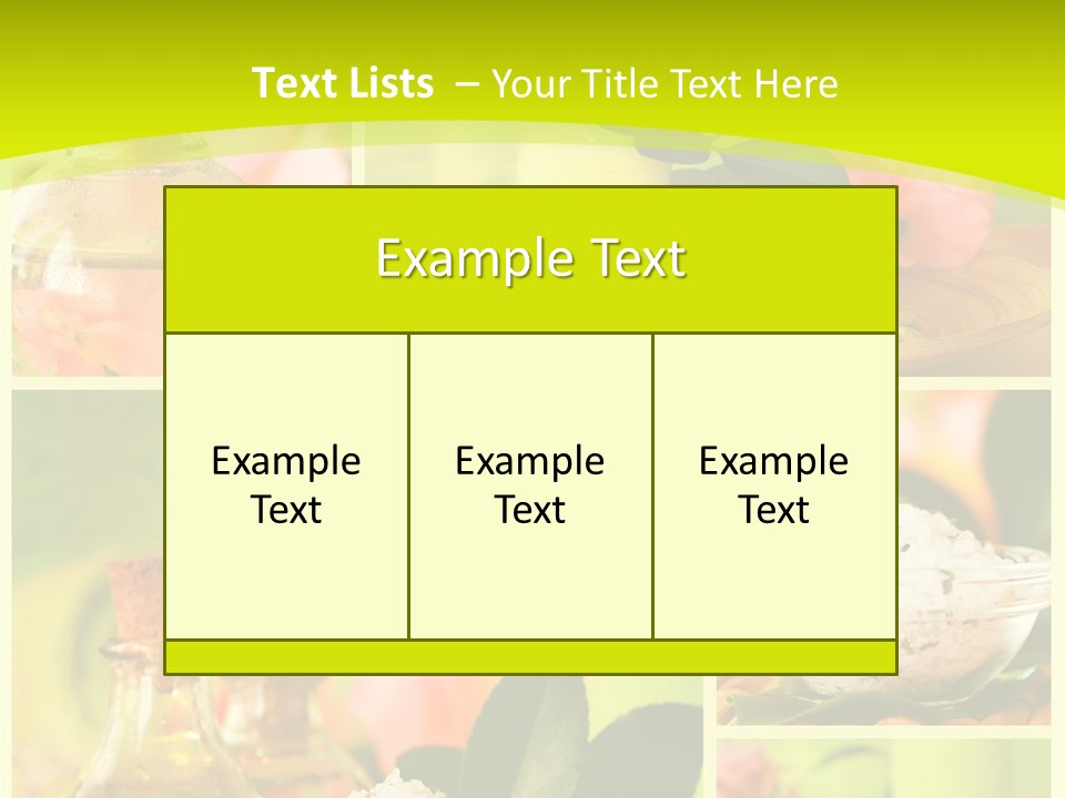 Collage Towel Herb PowerPoint Template