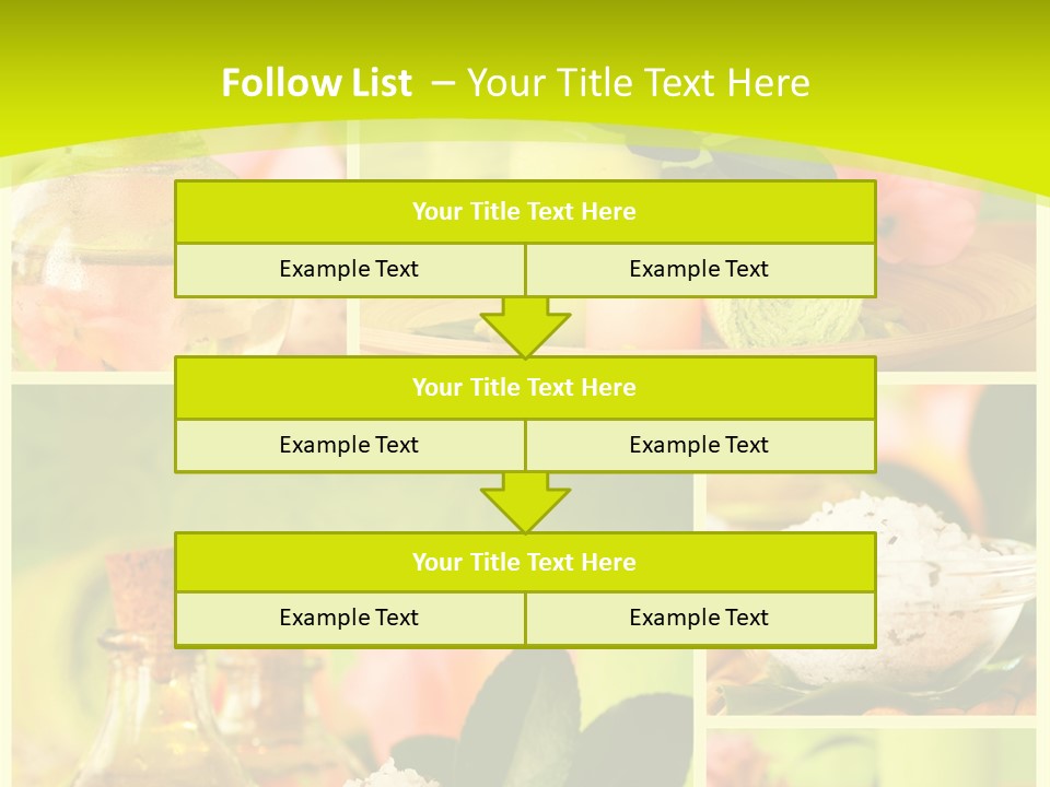 Collage Towel Herb PowerPoint Template
