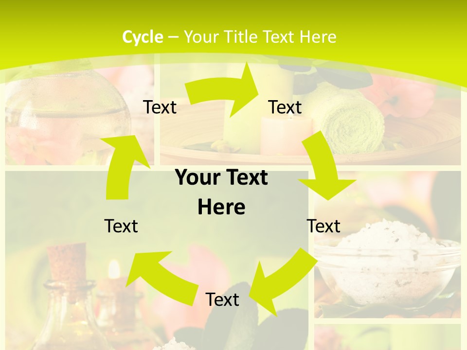 Collage Towel Herb PowerPoint Template