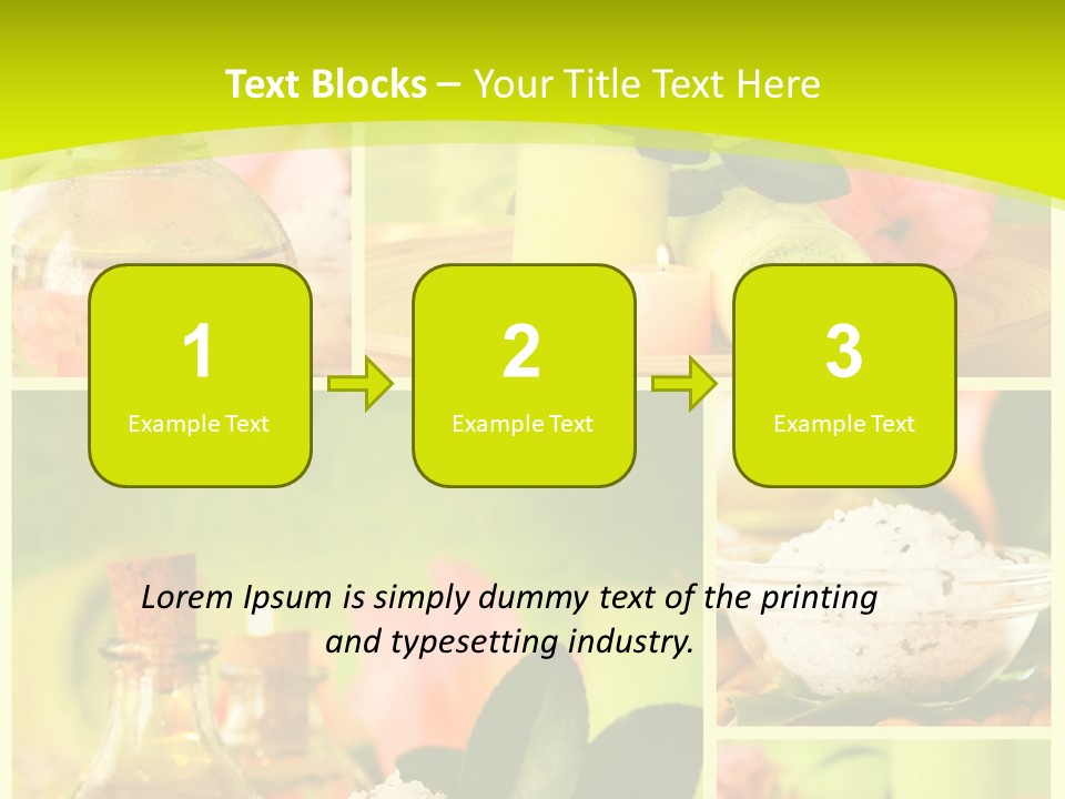 Collage Towel Herb PowerPoint Template