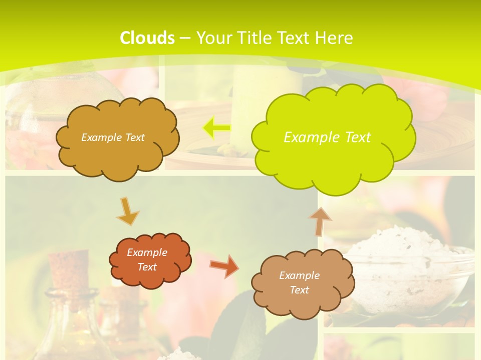 Collage Towel Herb PowerPoint Template