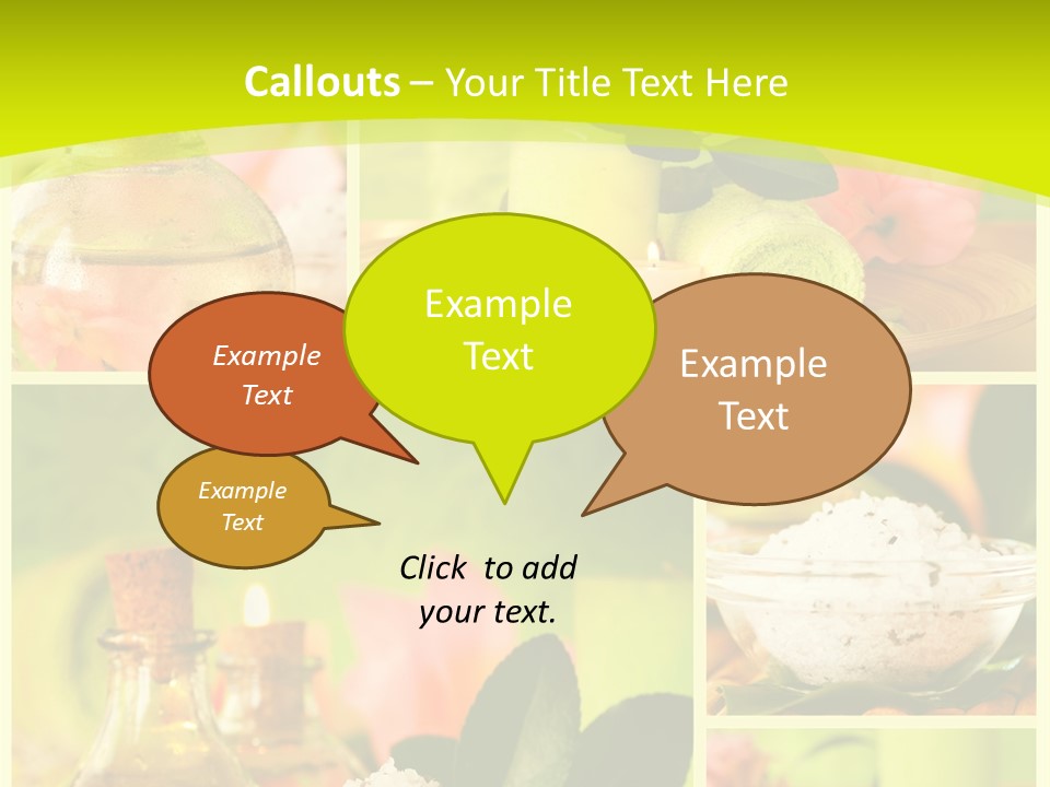 Collage Towel Herb PowerPoint Template