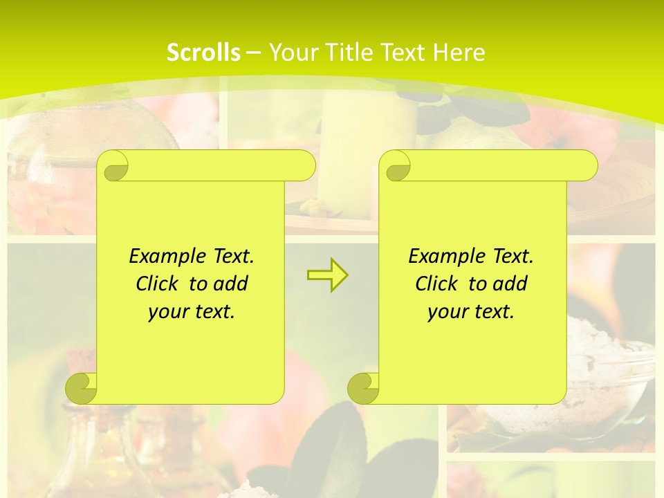 Collage Towel Herb PowerPoint Template