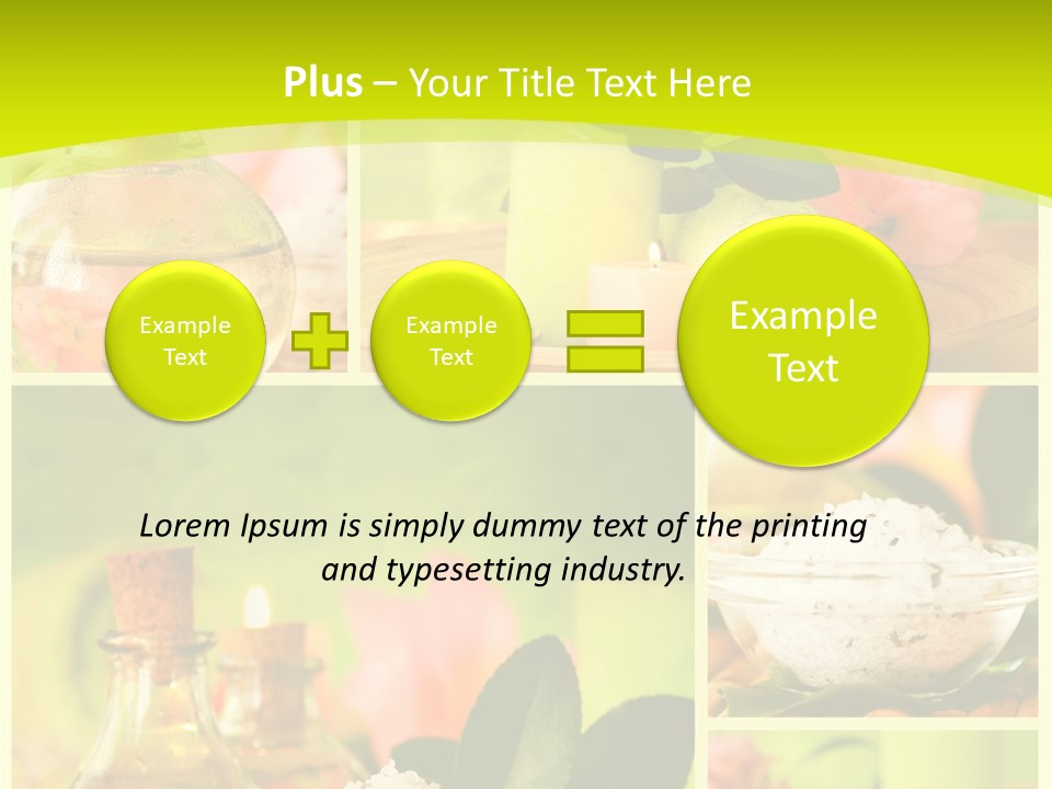 Collage Towel Herb PowerPoint Template