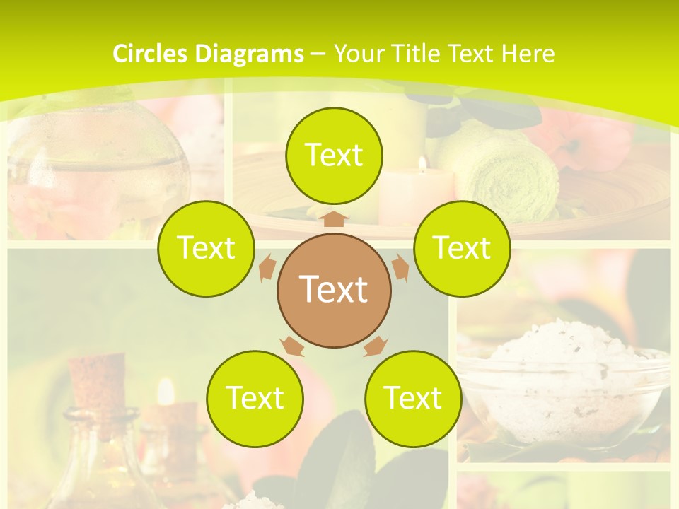 Collage Towel Herb PowerPoint Template