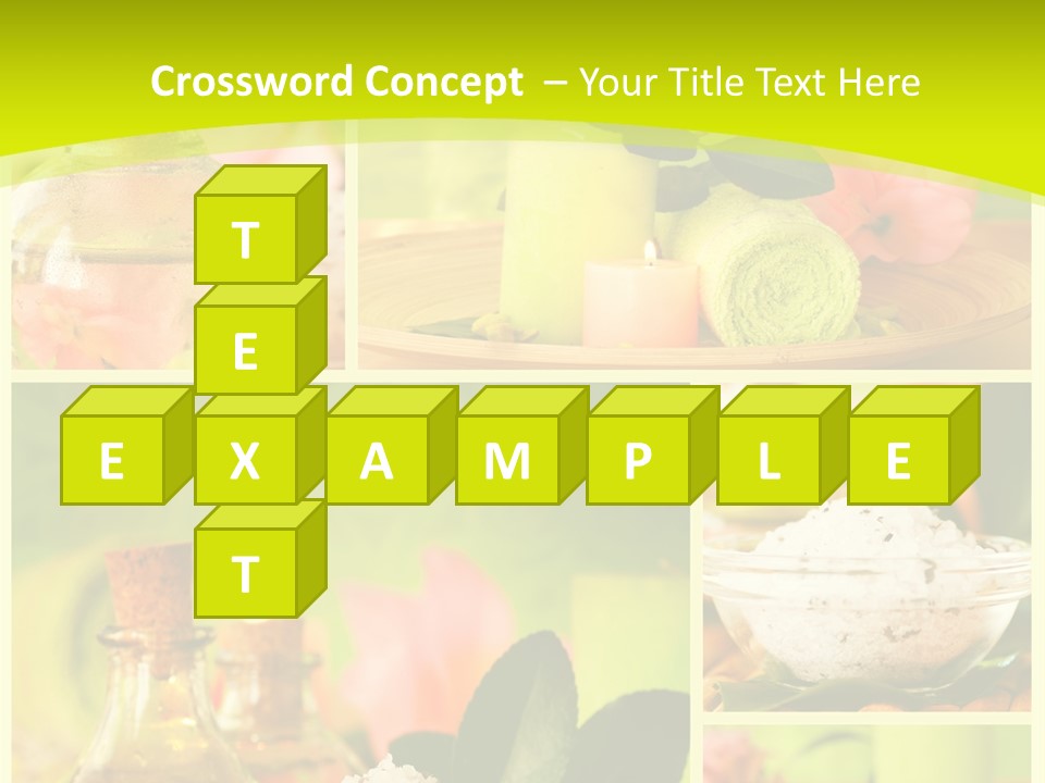 Collage Towel Herb PowerPoint Template