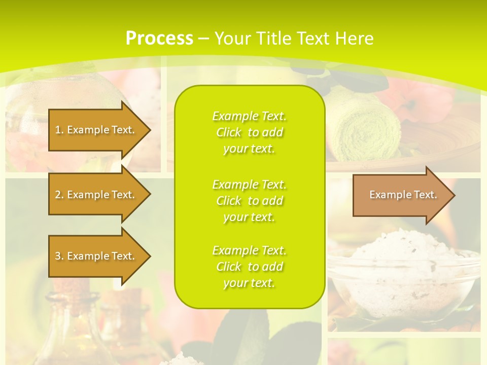 Collage Towel Herb PowerPoint Template