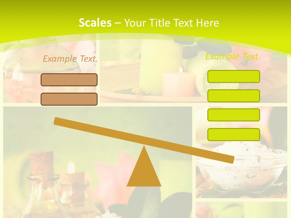 Collage Towel Herb PowerPoint Template