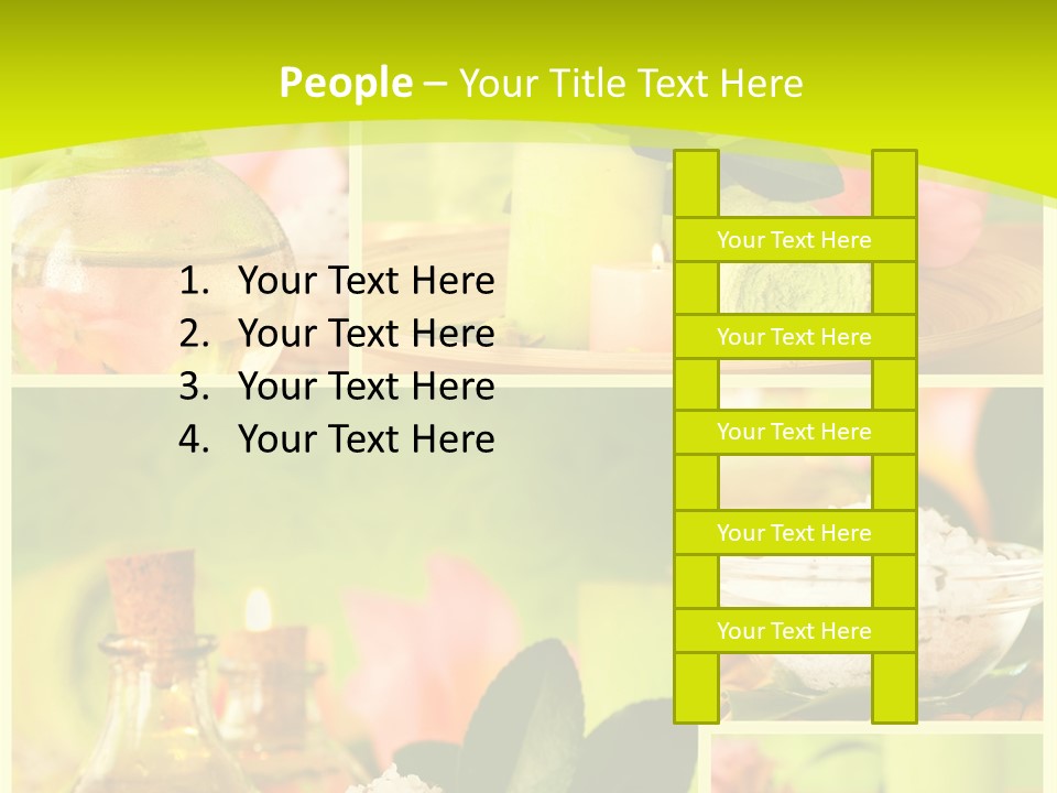 Collage Towel Herb PowerPoint Template