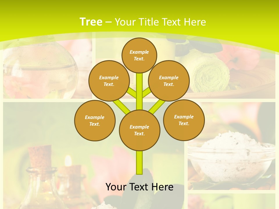 Collage Towel Herb PowerPoint Template