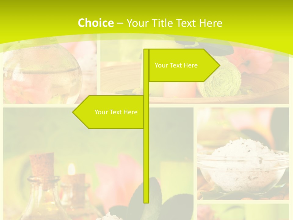 Collage Towel Herb PowerPoint Template