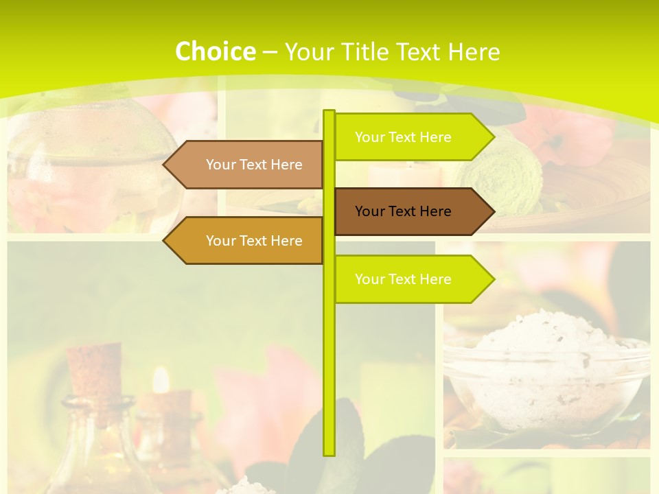 Collage Towel Herb PowerPoint Template