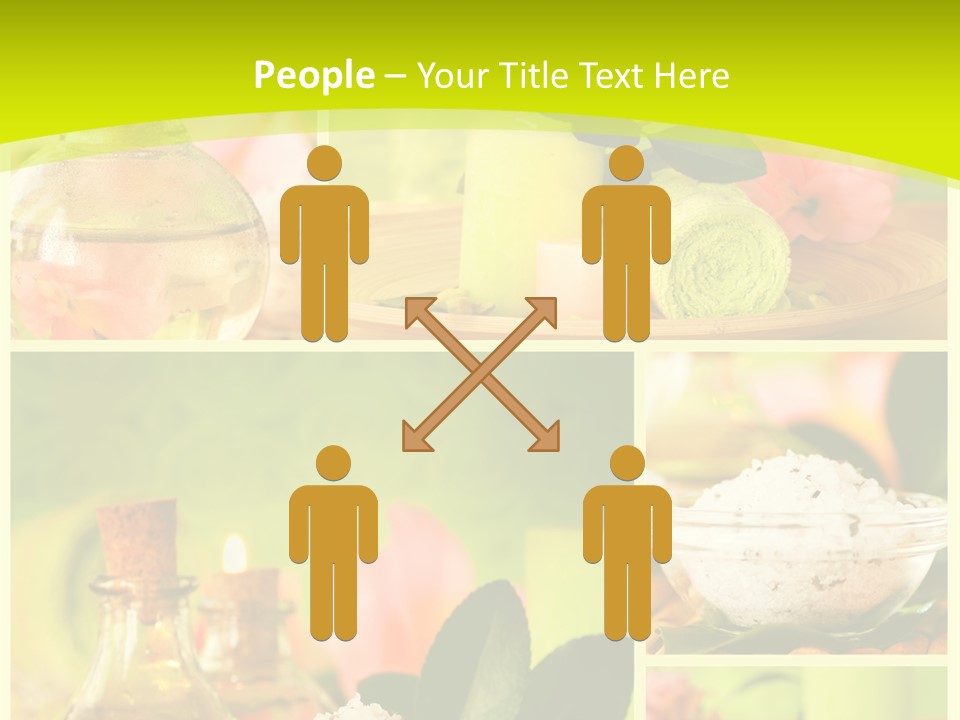 Collage Towel Herb PowerPoint Template