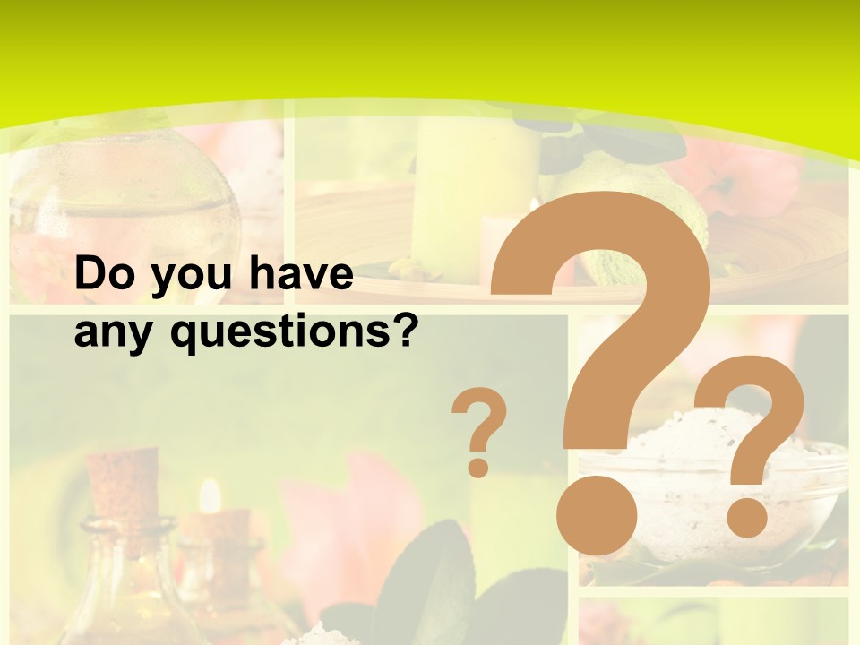 Collage Towel Herb PowerPoint Template