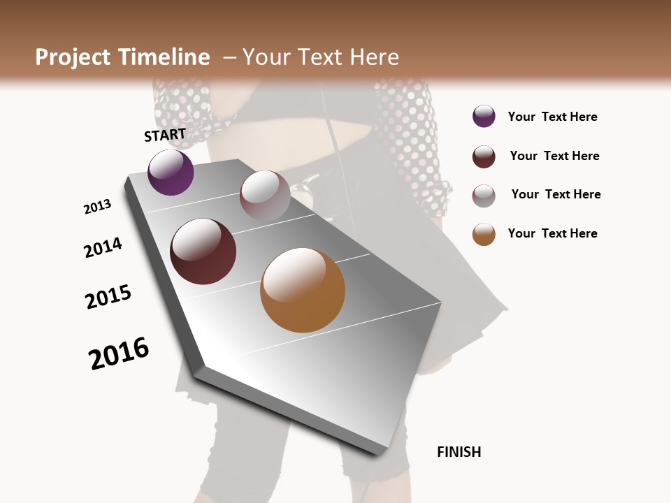 Music Vertical Child PowerPoint Template