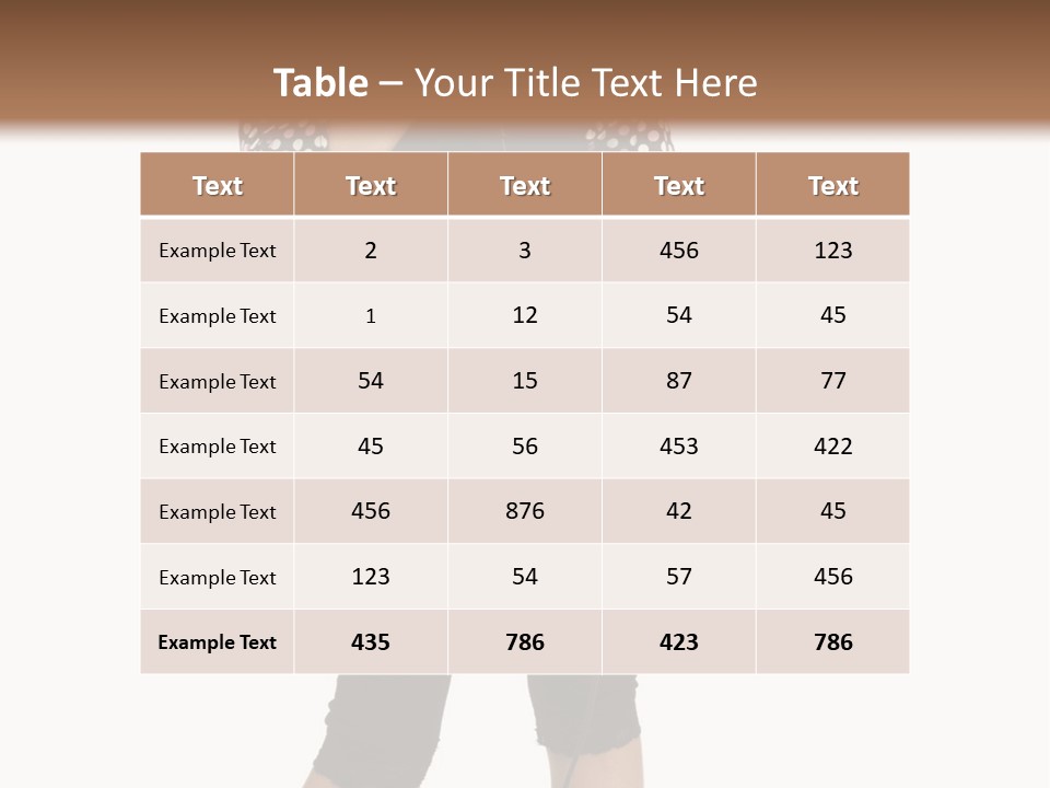 Music Vertical Child PowerPoint Template