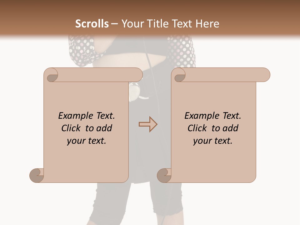 Music Vertical Child PowerPoint Template