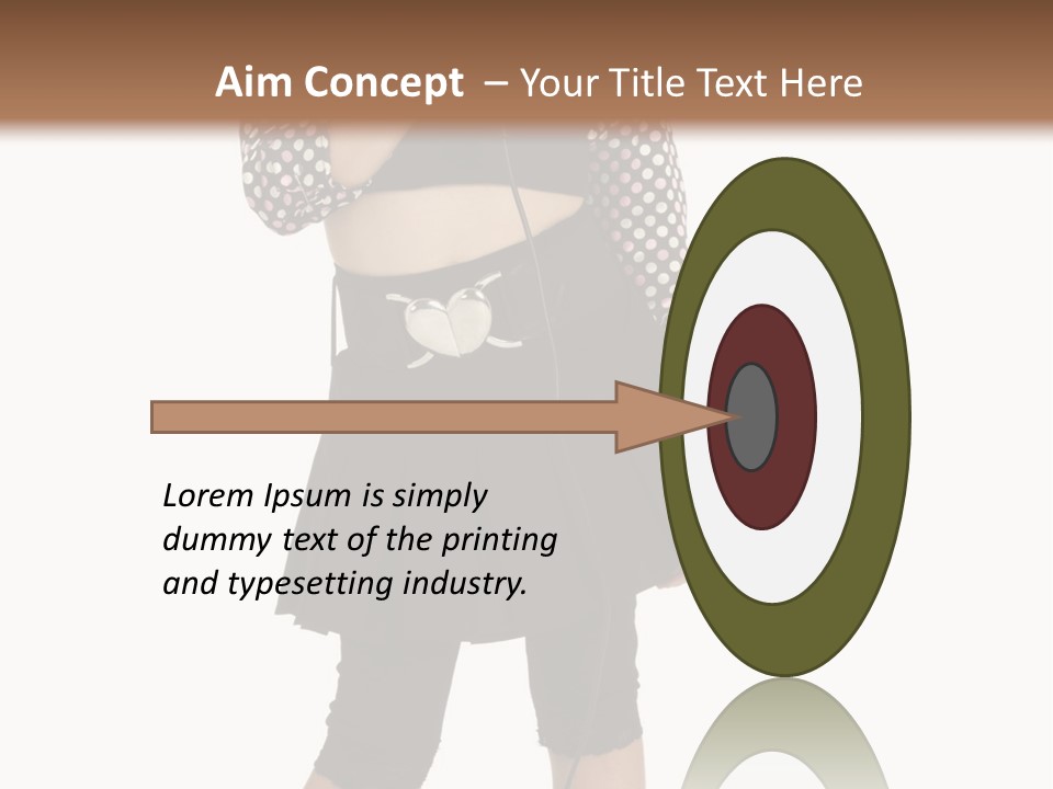 Music Vertical Child PowerPoint Template