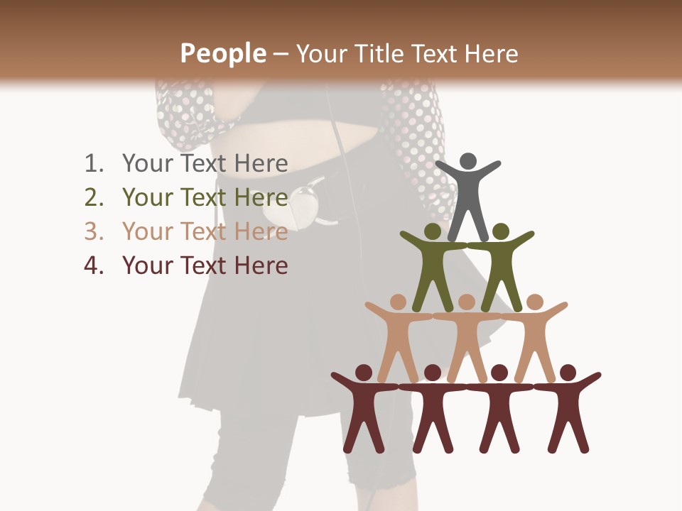 Music Vertical Child PowerPoint Template