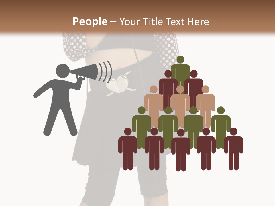 Music Vertical Child PowerPoint Template