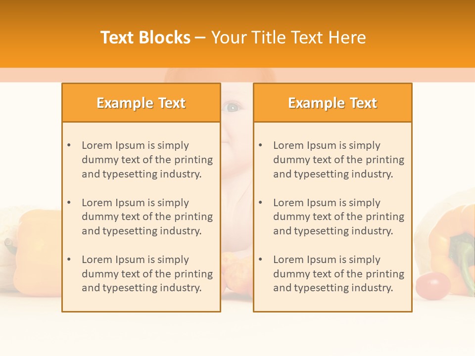 Ingredients Eating Fruit PowerPoint Template