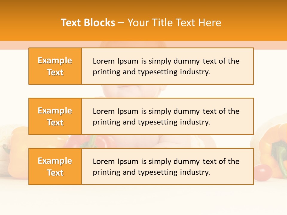 Ingredients Eating Fruit PowerPoint Template