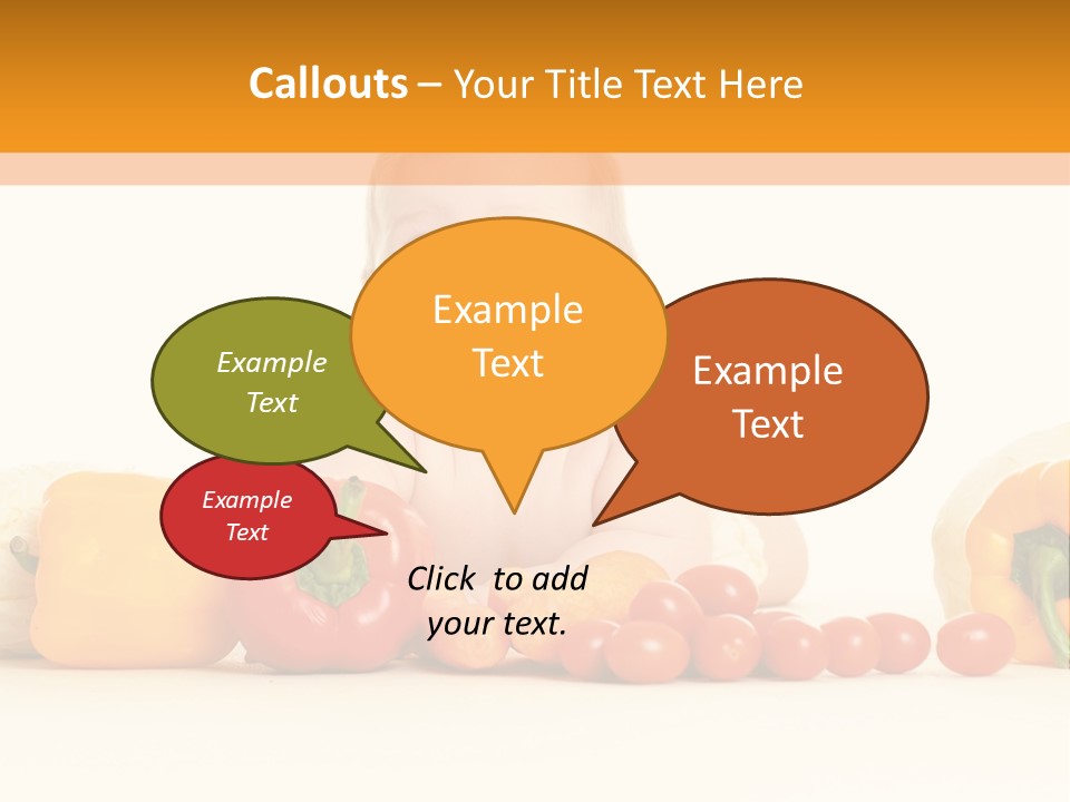 Ingredients Eating Fruit PowerPoint Template