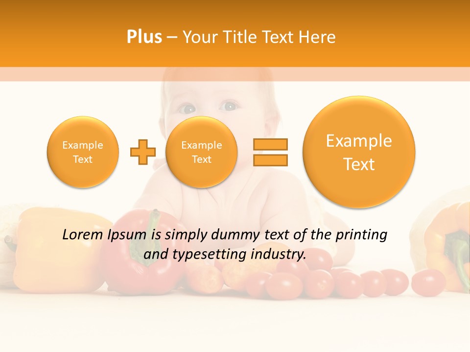 Ingredients Eating Fruit PowerPoint Template