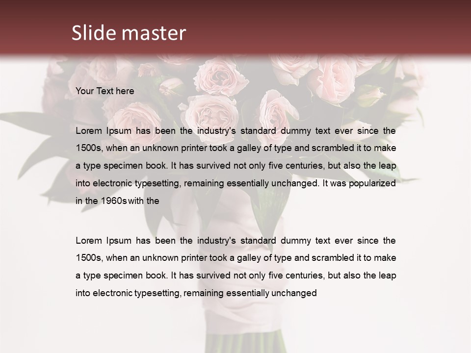 Decoration Bloom Veil PowerPoint Template