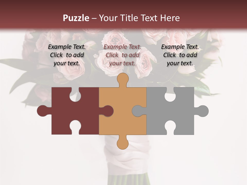 Decoration Bloom Veil PowerPoint Template