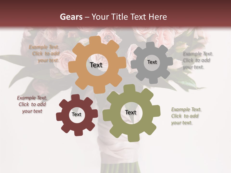 Decoration Bloom Veil PowerPoint Template