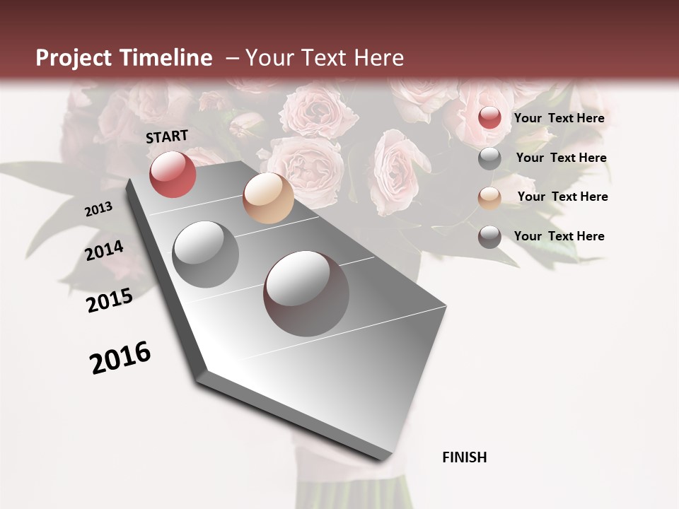 Decoration Bloom Veil PowerPoint Template