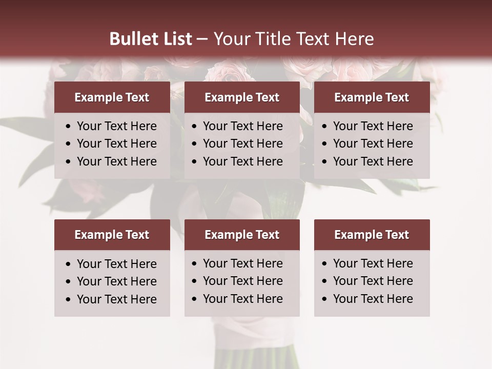 Decoration Bloom Veil PowerPoint Template