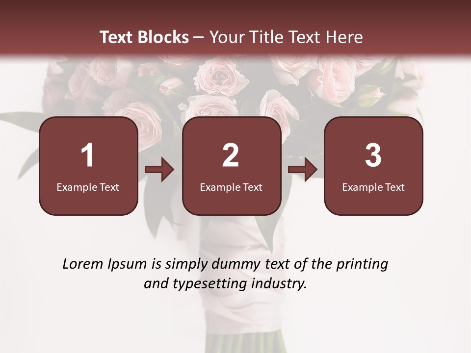 Decoration Bloom Veil PowerPoint Template