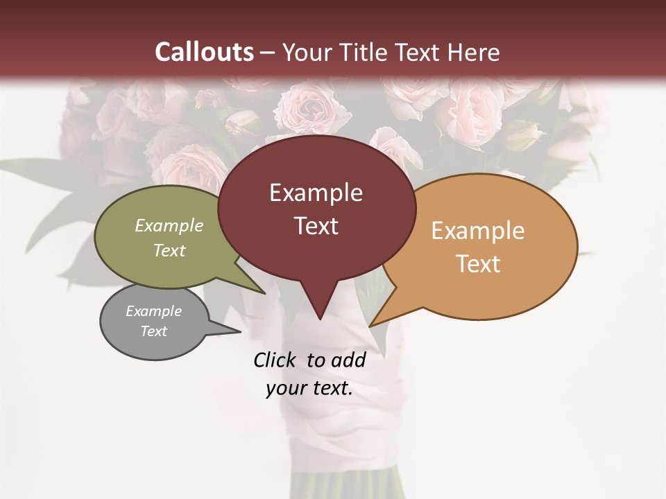 Decoration Bloom Veil PowerPoint Template