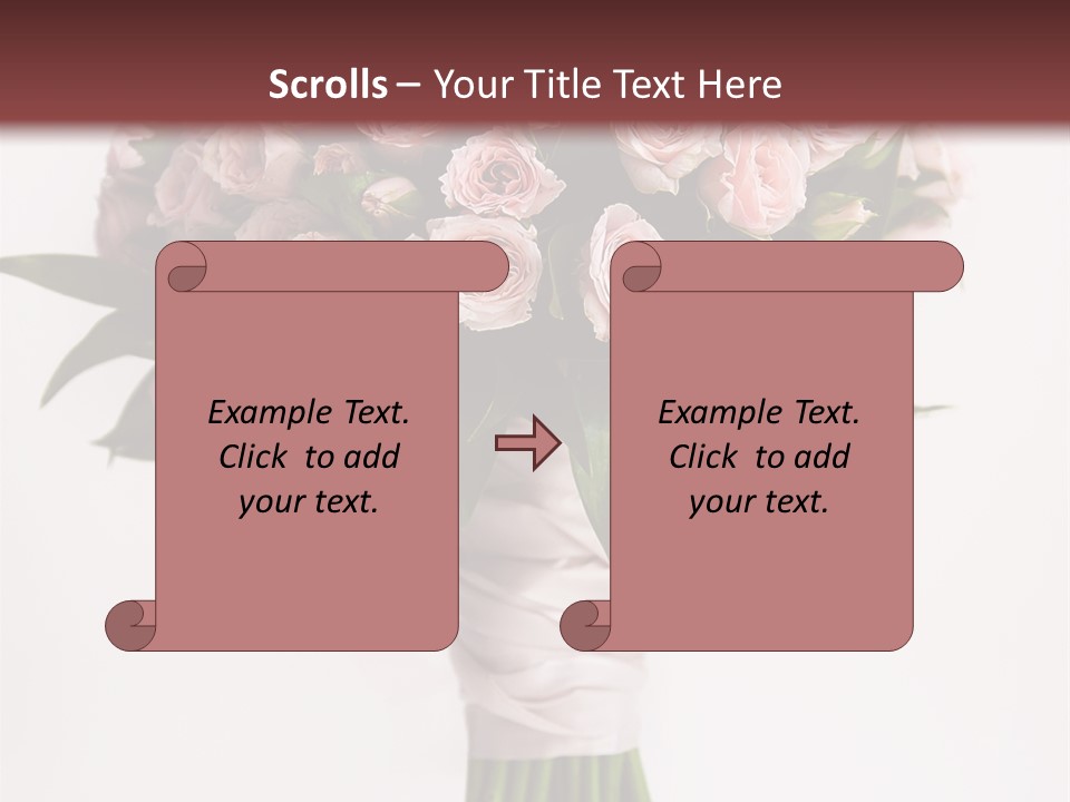 Decoration Bloom Veil PowerPoint Template