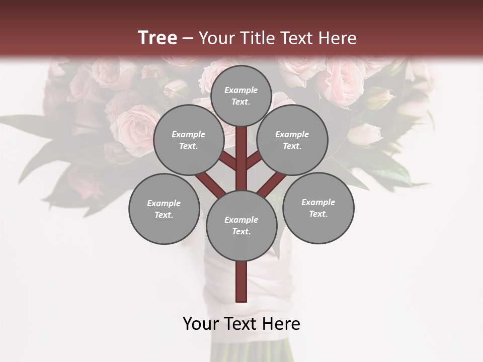Decoration Bloom Veil PowerPoint Template