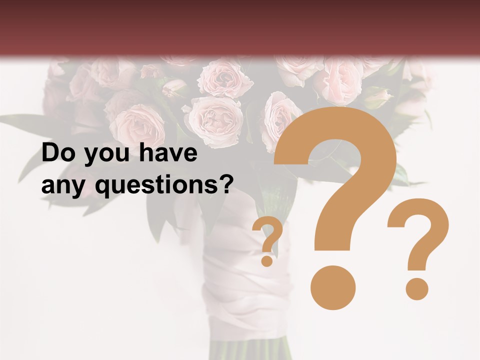 Decoration Bloom Veil PowerPoint Template