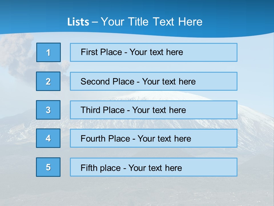 Woods Erupting Land PowerPoint Template